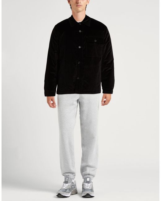 Department 5 Black Jacket Cotton, Elastane for men