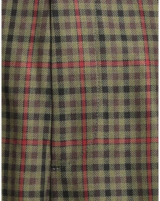 Berwich Gray Lime Pants Polyester, Viscose