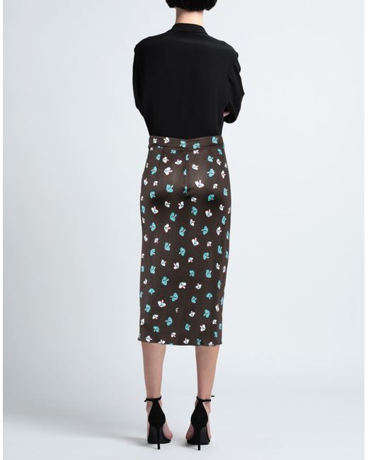Diane von Furstenberg Black Midi Skirt