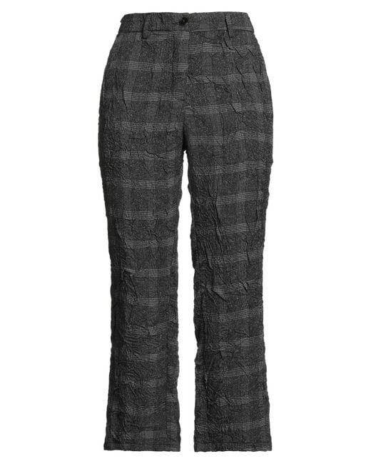 White Sand Gray Charcoal Pants Polyester, Viscose, Elastane