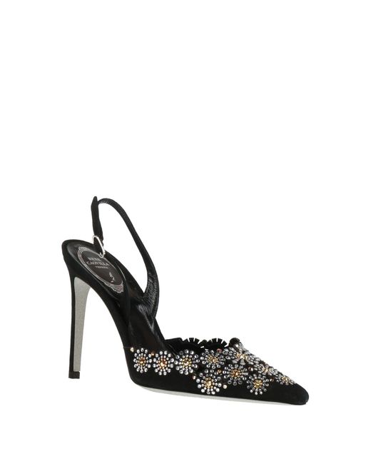 Rene Caovilla Black Pumps Leather