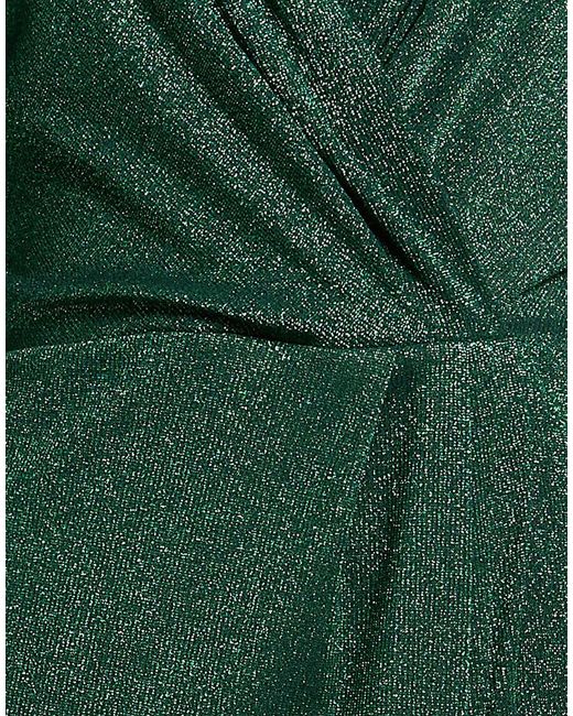 Hanita Green Mini Dress Polyester, Elastane