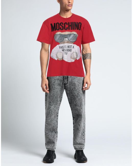 Moschino Red T-shirt for men