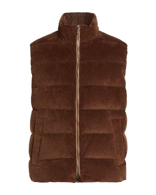 Montedoro Brown Gilet for men