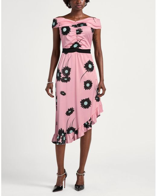 Denny Rose Pink Midi Dress