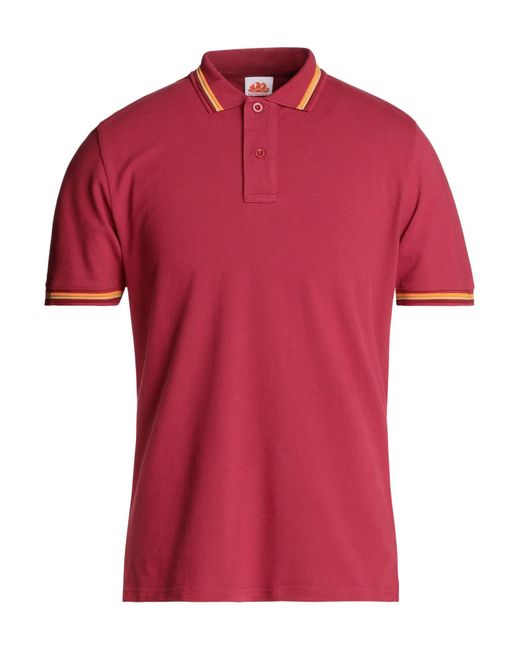 Sundek Red Polo Shirt for men