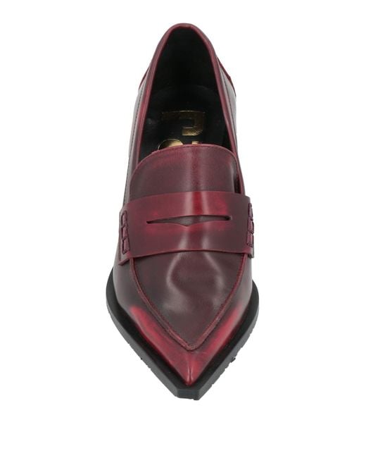 Ras Purple Loafers Leather