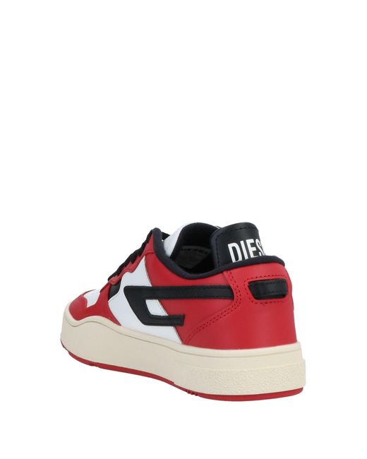 diesel red trainers