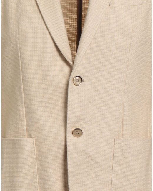 L.b.m. 1911 Natural Blazer Virgin Wool, Polyester for men