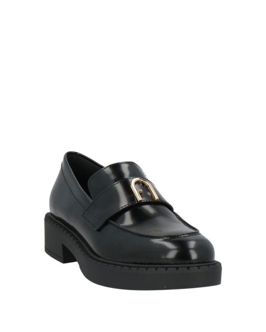 Furla Black Loafer