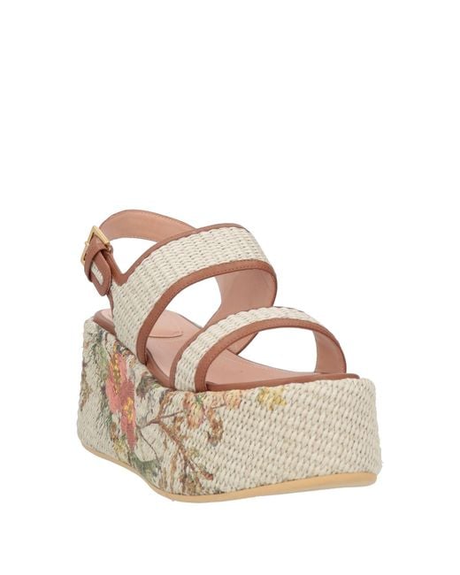 Alberta Ferretti Natural Sandals