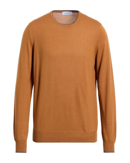 Gran Sasso Brown Sweaters for men