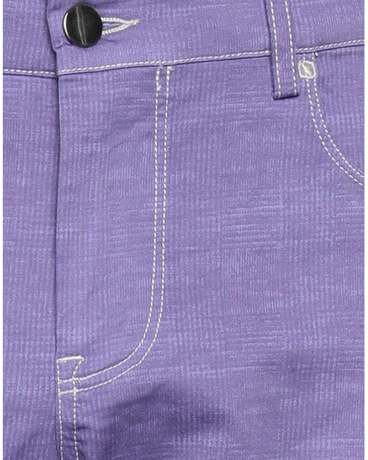 Panama Hose in Purple für Herren