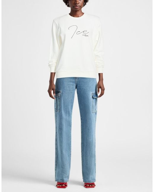 Ice Iceberg White Sweatshirt Cotton