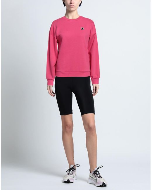 Fila Sweatshirt in Pink | Lyst