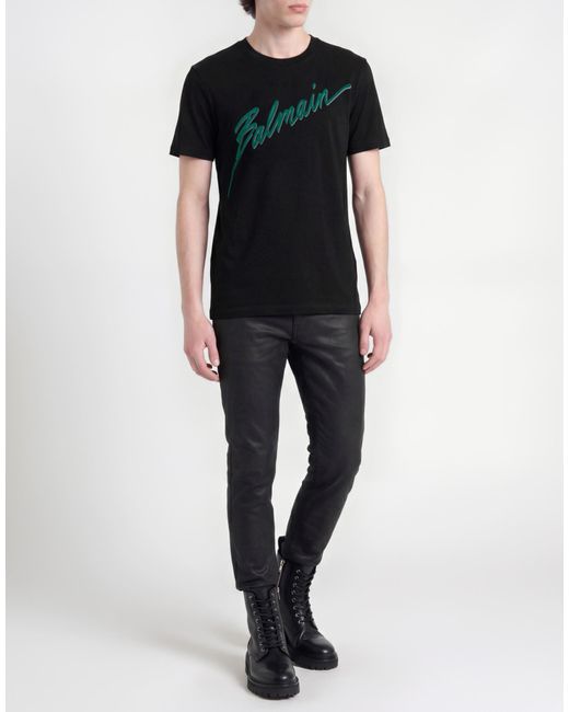 Balmain Black T-Shirt for men