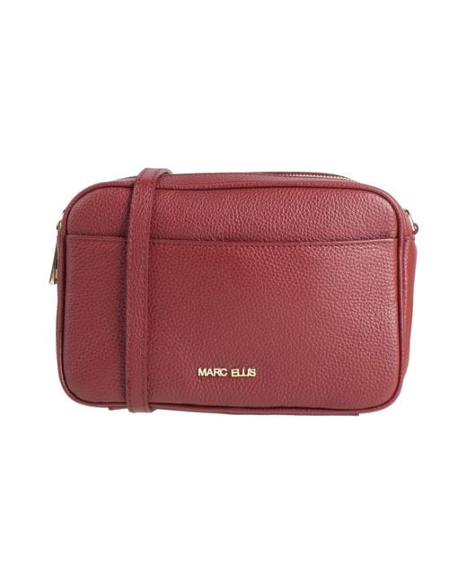 Marc Ellis Red Cross-Body Bag Leather