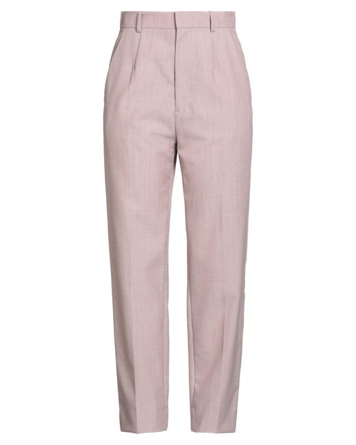 Victoria Beckham Pink Pants Virgin Wool, Polyester