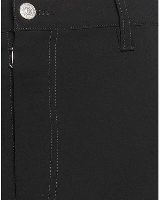 MM6 by Maison Martin Margiela Black Pants Polyester, Elastane