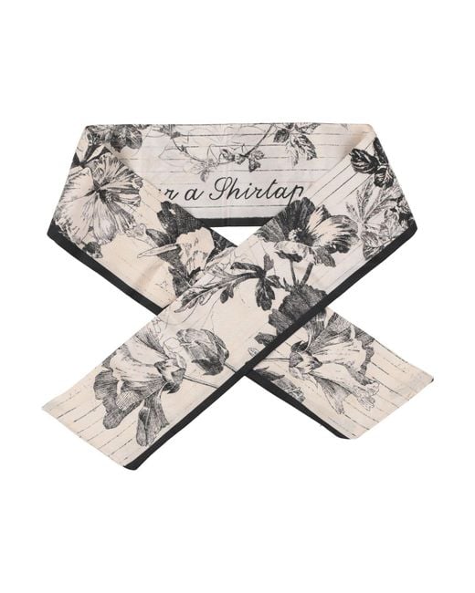 Shirtaporter White Hair Accessory Silk