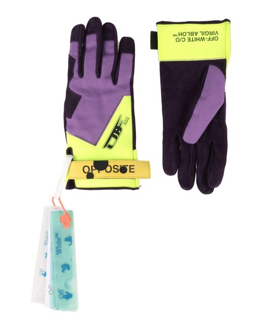 Off-White c/o Virgil Abloh Blue Gloves for men