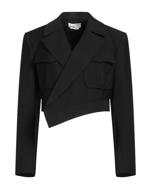 McQueen Black Blazer Wool