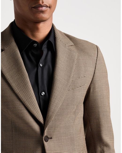 P.A.R.O.S.H. Brown Blazer Virgin Wool, Elastane for men