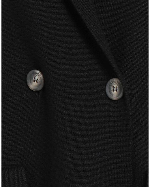 Alpha Studio Black Cardigan Wool
