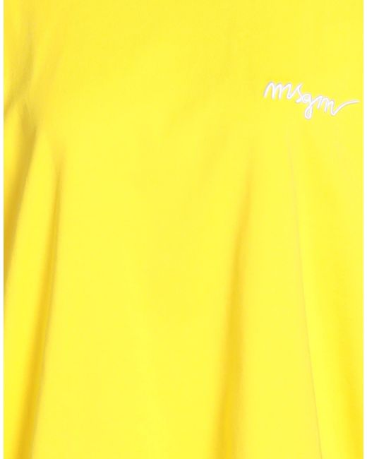 MSGM Yellow T-Shirt