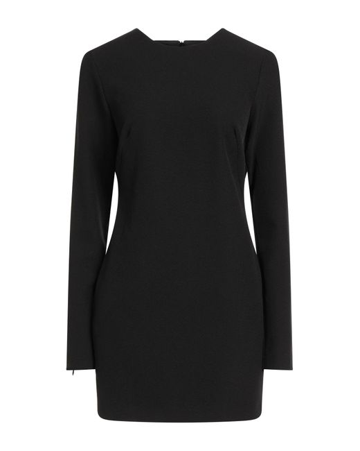 Semicouture Black Mini Dress Polyester, Elastane