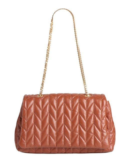 Missoni Red Shoulder Bag Leather