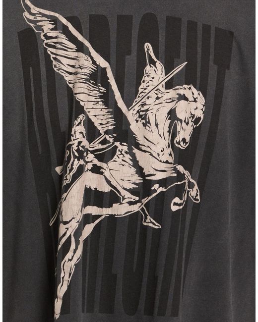 Represent Black T-Shirt Cotton for men