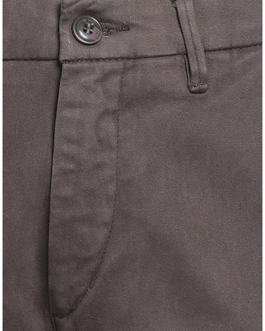 40weft Gray Pants Cotton, Elastane for men