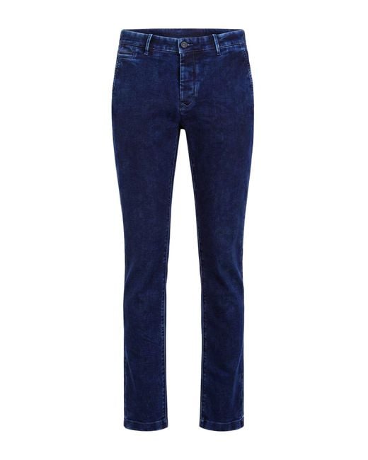 Jacob Cohen Blue Jeans Cotton, Elastomultiester for men