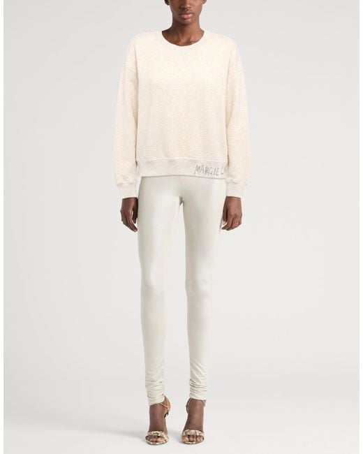 Maison Margiela Natural Cream Sweatshirt Cotton