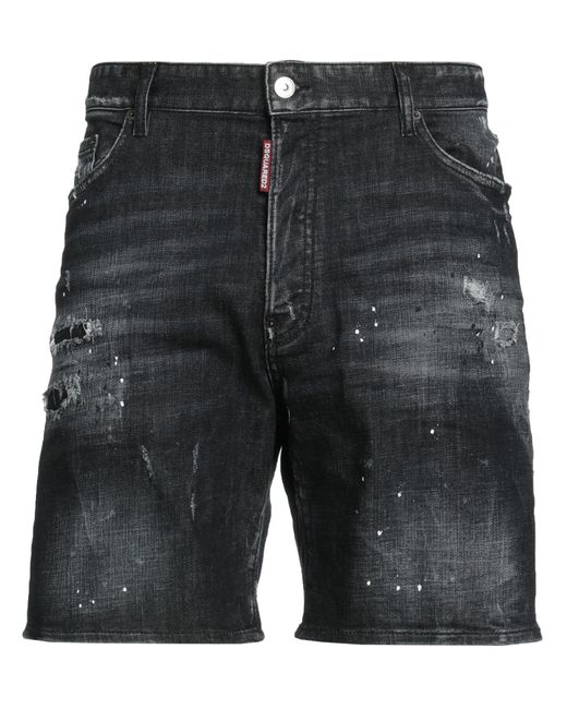 Shorts Jeans di DSquared² in Black da Uomo