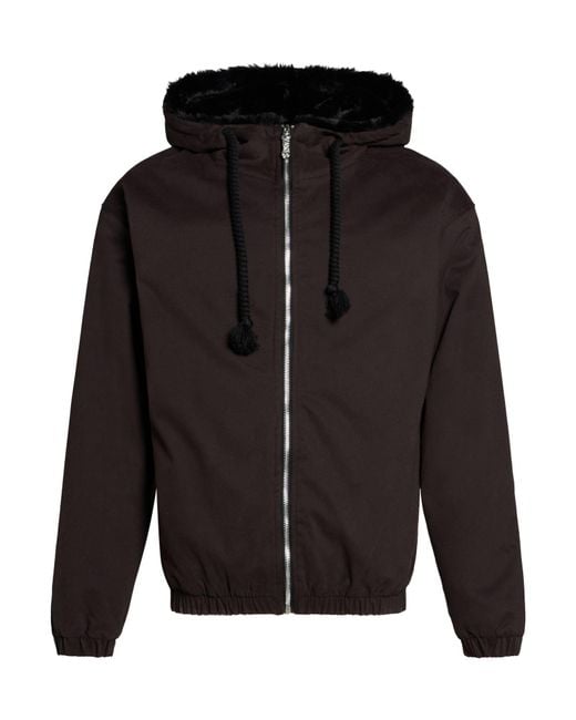 DISCLAIMER Black Jacket Cotton, Elastane for men