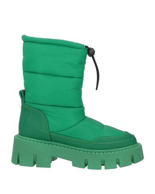 Copenhagen Shoes Green Ankle Boots Textile Fibers