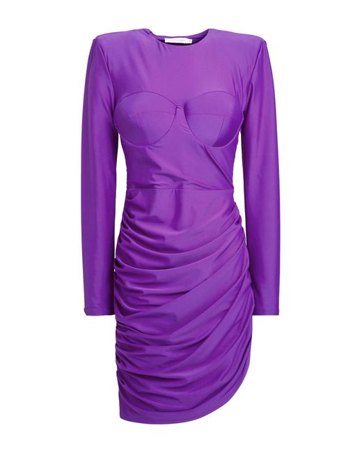 House of Amen Purple Mini-Kleid