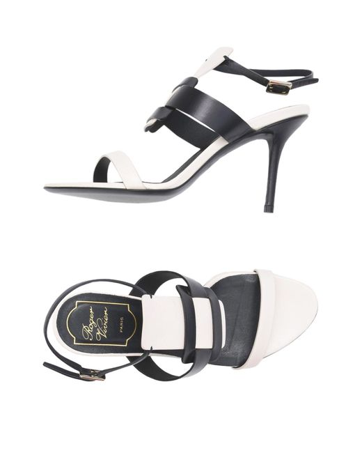 Roger Vivier White Ivory Sandals Leather