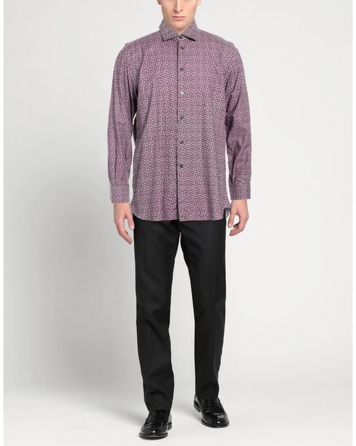 BRANCACCIO Purple Shirt for men
