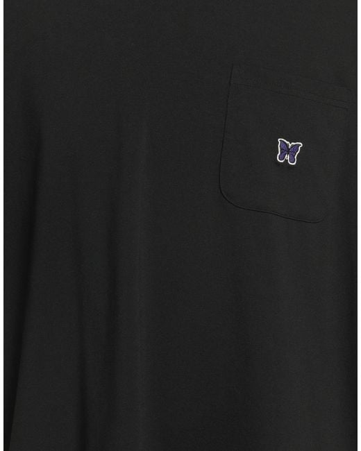 Needles Black T-Shirt Polyester for men