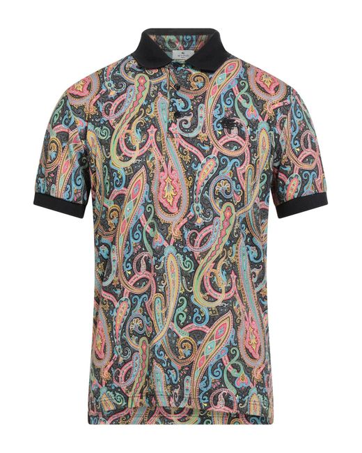 Polo Etro pour homme en coloris Black