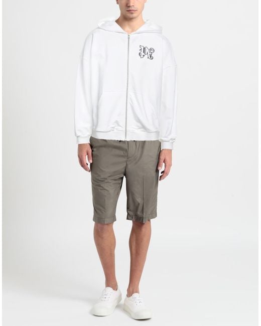 Palm Angels White Sweatshirt for men