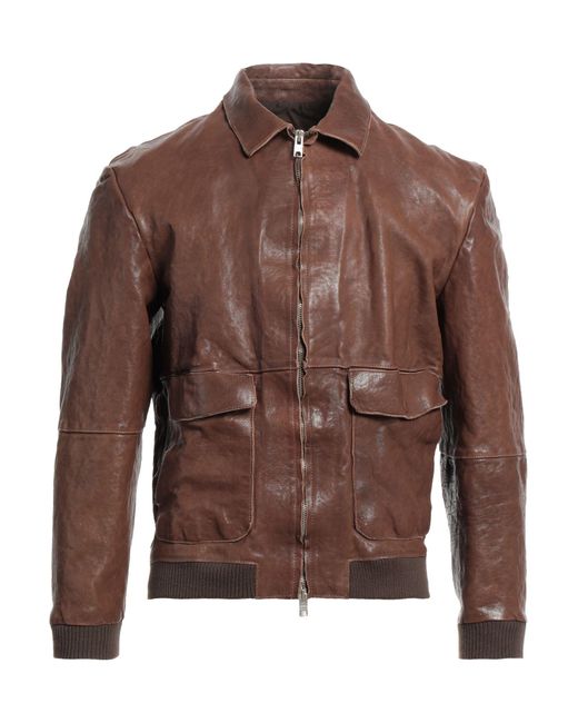 DFOUR® Brown Jacket for men