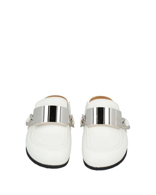 J.W. Anderson White Mules & Clogs for men