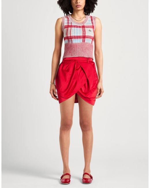 N°21 Red Mini Skirt Polyester