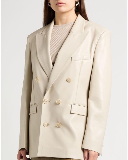 ANDAMANE Natural Blazer Polyester, Polyurethane