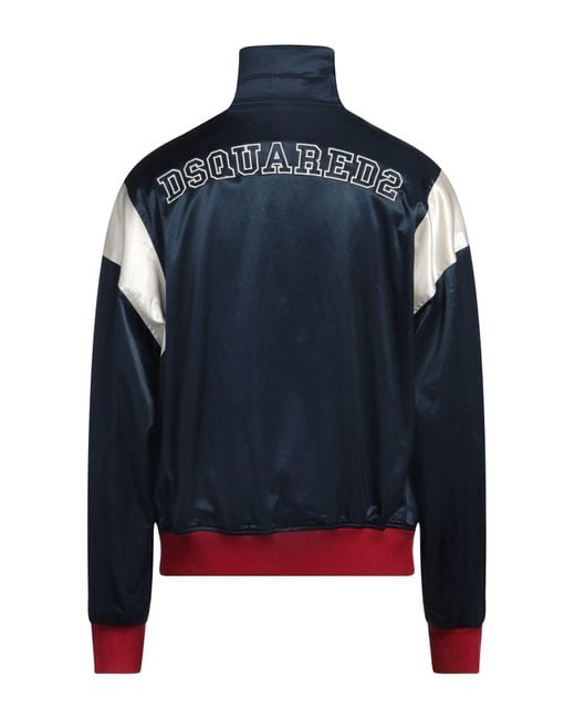 DSquared² Blue Jacket Cotton, Viscose, Elastane for men