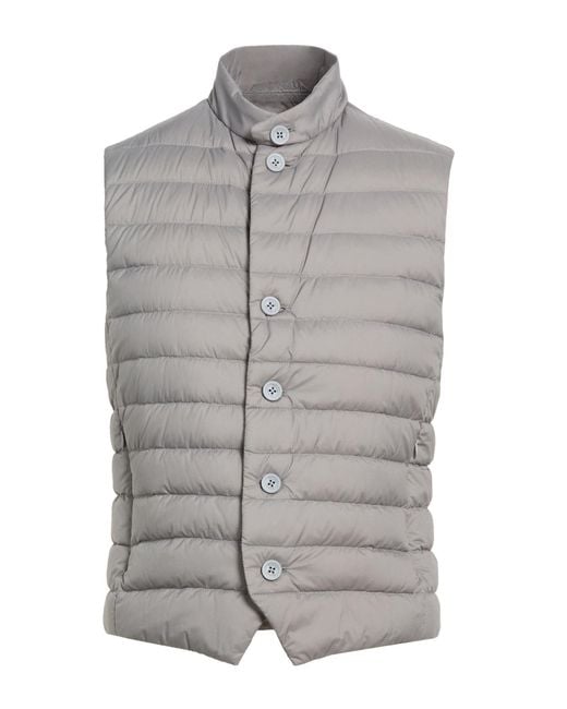 Herno Gray Vest Polyamide, Polyurethane for men